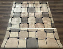 Tibetan Wool Rug 5x8, Contemporary Modern Carpet, Abstract Design, Soft Thick Pile, Pair B