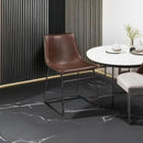 Mid Century Centiar 18.75 Inch Dining Bucket Chairs Set Of 2 Black And Brown