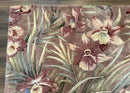 Hand Tufted Floral Rug 5x8, Light Rose Wool Carpet