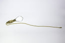 Crystal Gothic Cross Ceiling Fan Pull, 2.75"h with 12" Polished Brass Chain