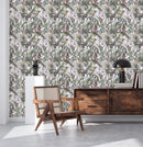 Modish Green Plants Wallpaper Chic
