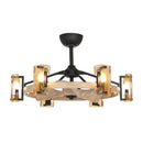 34" Bucholz Farmhouse DC Motor Downrod Mount Reversible Ceiling Fan with Lighting and Remote Control