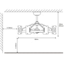 34" Bucholz Modern DC Motor Brushed Nickel Downrod Mount Reversible Ceiling Fan with LED Lighting and Remote Control