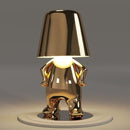 The Italian Brothers Thinker Lamp Gold | Decorative Table & Desk Lamp