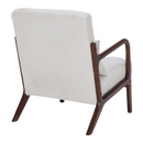 Mid-Century Modern Accent Chair, Arm Chair Living Room Chairs with Pillow Upholstered Reading Chair with Solid Wood Frame & Living Room Bedroom Balcony (beige)