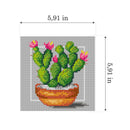 Needlepoint canvas for halfstitch without yarn Cacti 3402D