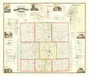 Vintage Map of Hamilton County, Indiana 1866