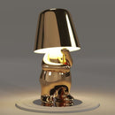 The Italian Brothers Thinker Lamp Gold | Decorative Table & Desk Lamp