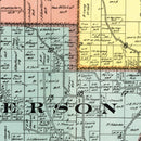 Vintage Map of Morgan County, Indiana 1909