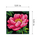 Gobelin canvas for halfstitch without yarn Flowers Bells
