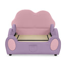 Cute Cloud Shape Bed With Guardrails Cartoon Design, Storage Pocket