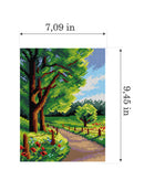 Gobelin canvas for halfstitch without yarn Four season - Summer 3468F