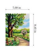 Gobelin canvas for halfstitch without yarn Four season - Spring 3471F