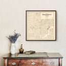 Vintage Map of Carver County, Minnesota 1880