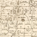Vintage Map of Carver County, Minnesota 1880