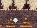 Shaggy Balouch Rug 3x4, Tribal Rug, Afghan Rug, Brown, Multicolor