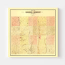 Vintage Map of Martin County, Minnesota 1887