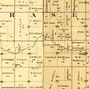 Vintage Map of Martin County, Minnesota 1887