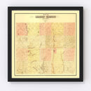 Vintage Map of Martin County, Minnesota 1887