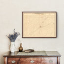 Vintage Map of Crawford County, Iowa 1883