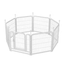Dog Playpen 8 Panels 24' Height Heavy Duty Dog Fence Puppy Pen for Large Medium Small Dogs Indoor Outdoor Foldable Pet Exercise Pen