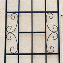 2 Pack Metal Garden Trellis 86.7' x 19.7' Rustproof Trellis for Climbing Plants Outdoor Flower Support Black