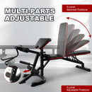 Adjustable Weight Bench Combo, Bench Press Combo, Home Gym Weight Bench With Squat Rack, Leg Extensions, Teacher Curls And Weight Storage--Only Supports Self Pickup