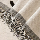 Chenille Jacquard Sofa Throw Cover with Tassel Soft Thick Couch Protector Blanket
