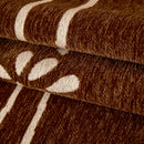 Chenille Jacquard Sofa Throw Cover with Tassel Soft Thick Couch Protector Blanket