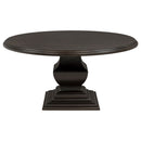 Twyla 7-piece Round Wood Dining Room Table Set Dark Cocoa