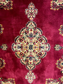 Karastan Rug 4x6 Red Medallion Kirman