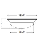 13"w 1-Light LED Flush Mount [6 PACK] Ceiling Lights Brushed Nickel Finish by RP Lighting