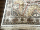 Turkish Silk Rug 8x10, Dome Design, Hereke Carpet, Bamboo Silk, New