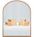 Mesasilla 2 Step Stool - Lightweight & Sturdy with Anti-Slip, Animal-Shaped Cutouts - Solid Wood