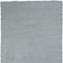 8' Round  Polyester Blue Heather Area Rug