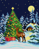 Christmas Tree in The Forest Festive Needlepoint Canvas by Orchidea 3502H