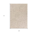 8' X 10'  Wool Ivory  Area Rug