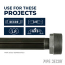3 in. x 2 in. Black Bushing