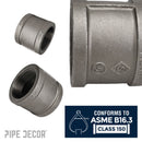 4 in. Black Coupling