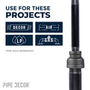 4 in. x 3 in. Black Reducing Coupling