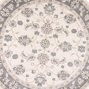 3' X 5' Gray and Ivory Floral Area Rug