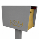 UptownBox-2.0 in TEXTURED GRAY METALLIC - Modern Mailbox