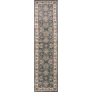 8' Grey Or Ivory Polypropylene Runner Rug