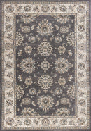 8' Grey Or Ivory Polypropylene Runner Rug
