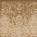 8' Beige Machine Woven Distressed Floral Traditional Round Indoor Area Rug