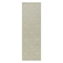 8' Grey Hand Tufted Geometric Indoor Runner Rug