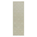 8' Grey Hand Tufted Geometric Indoor Runner Rug
