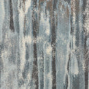 7' X 10'  Polypropylene Teal Area Rug