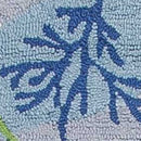 5' X 8' Blue Hand Hooked Marine Life Indoor Area Rug