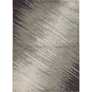 5' X 8' Silver Grey Machine Woven Abstract Brushstroke Indoor Area Rug